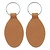 Leren sleutelhanger met jouw logo 40x90mm