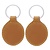 Leren sleutelhanger met jouw logo 45x80mm