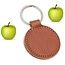 Veganistische  sleutelhangers in 77x45mm met jouw tekst of logo ingebrand. Apple tags, sleutellabels van appelschillen, pitten en kurk.