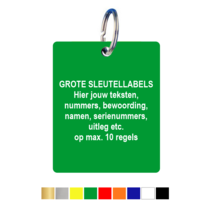 Sleutellabels Extra Groot