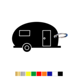 CombiCraft Sleutellabel of Sleutelhanger Caravan