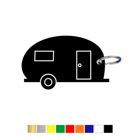 Sleutellabel of Sleutelhanger Caravan