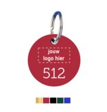 CombiCraft Genummerde Aluminium Sleutellabels 100% Elox gekleurd 1mm dik met jouw nummergravering en logo