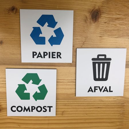 CombiCraft Recycle Papier bordje 10x10cm