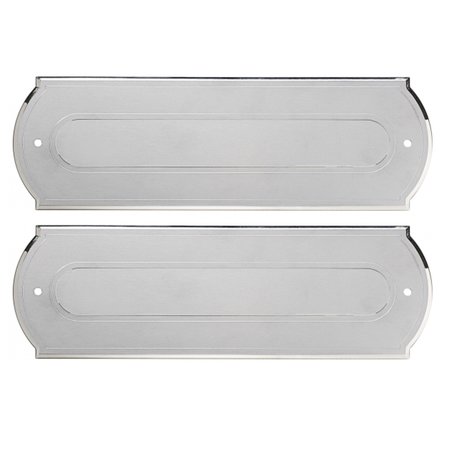 100% Elox Aluminium Zilverkleurige en gepolijste brievenbus in de maat 280x90mm.  De opening gaat naar binnen open (duwen)