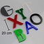 CombiCraft 3D Letters & Cijfers van Plexiglas 200mm hoog 3mm dik