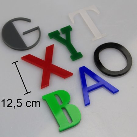 CombiCraft 3D Letters & Cijfers van Plexiglas 125mm hoog 3mm dik