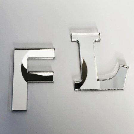 CombiCraft Spiegel Plexiglas Losse 3D letters, sierletters of plakletters 3mm dik