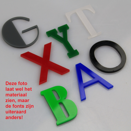 CombiCraft 3D sierletters of decoratieletters van plexiglas 3mm dik