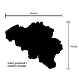 Losse Plexiglas 3D Kaart van België wanddecoratie voor aan de muur