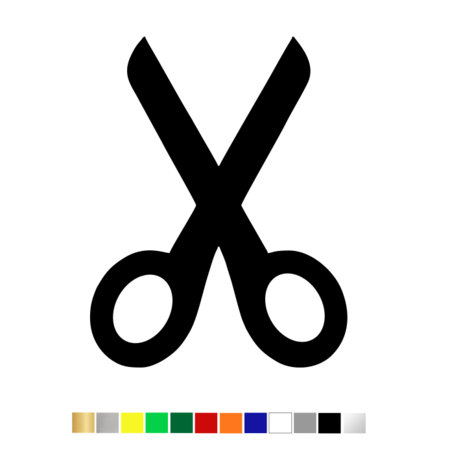 Losse Plexiglas 3D Schaar wanddecoratie voor aan de muur