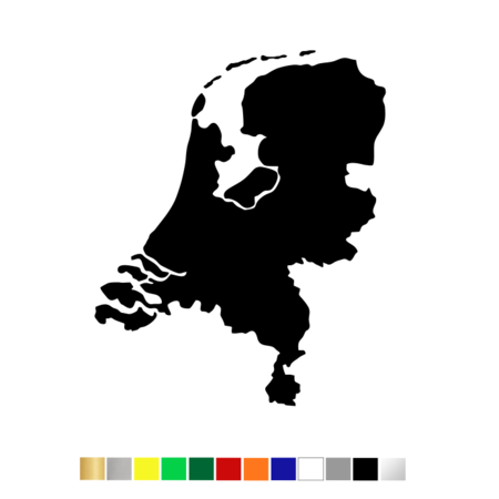 Losse Plexiglas 3D Kaart van Nederland wanddecoratie voor aan de muur