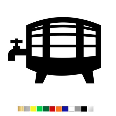 Losse Plexiglas 3D Wijnvat wanddecoratie voor aan de muur