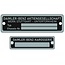 Tot 20cm² Aluminium Industrieplaatjes - Typeplaatjes - Weersbestendig in vele maten verkrijgbaar voorzien van tape of gaatjes