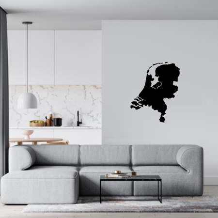 Losse Plexiglas 3D Kaart van Nederland wanddecoratie voor aan de muur