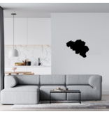 Losse Plexiglas 3D Kaart van België wanddecoratie voor aan de muur