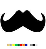 Losse Plexiglas 3D Snor wanddecoratie voor aan de muur