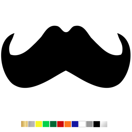 Losse Plexiglas 3D Snor wanddecoratie voor aan de muur