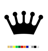 Losse Plexiglas 3D Kroon wanddecoratie voor aan de muur