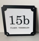 Parisienne Kunststof Huisnummer en Naambordje