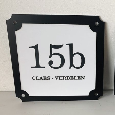 Parisienne Kunststof Huisnummer en Naambordje