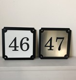 Parisienne Kunststof Huisnummer en Naambordje