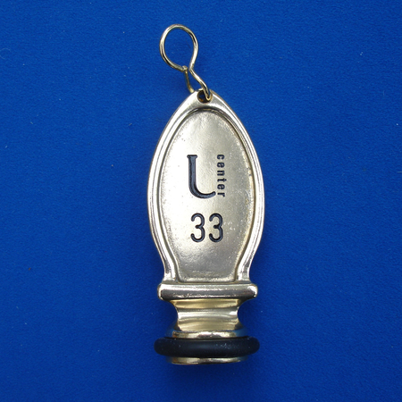 BOMBASTIC Messing Hotelsleutelhanger- in verschillende maten en uitvoering verkrijgbaar