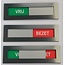 CombiCraft Vrij-bezet bordjes in een Acrylaat schuifprofiel RVS-Look met magneetband aan de achterzijde