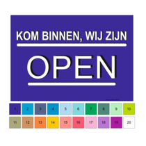 Open - Gesloten Bordje