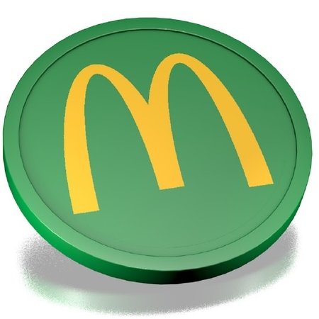 Plastic munten met rand 100 stuks Ø29mm diverse kleuren met een bedrukking voor kleinverbruikers - handmatig bestellen