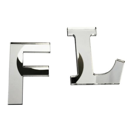 CombiCraft Spiegel Plexiglas Losse 3D letters, sierletters of plakletters 3mm dik