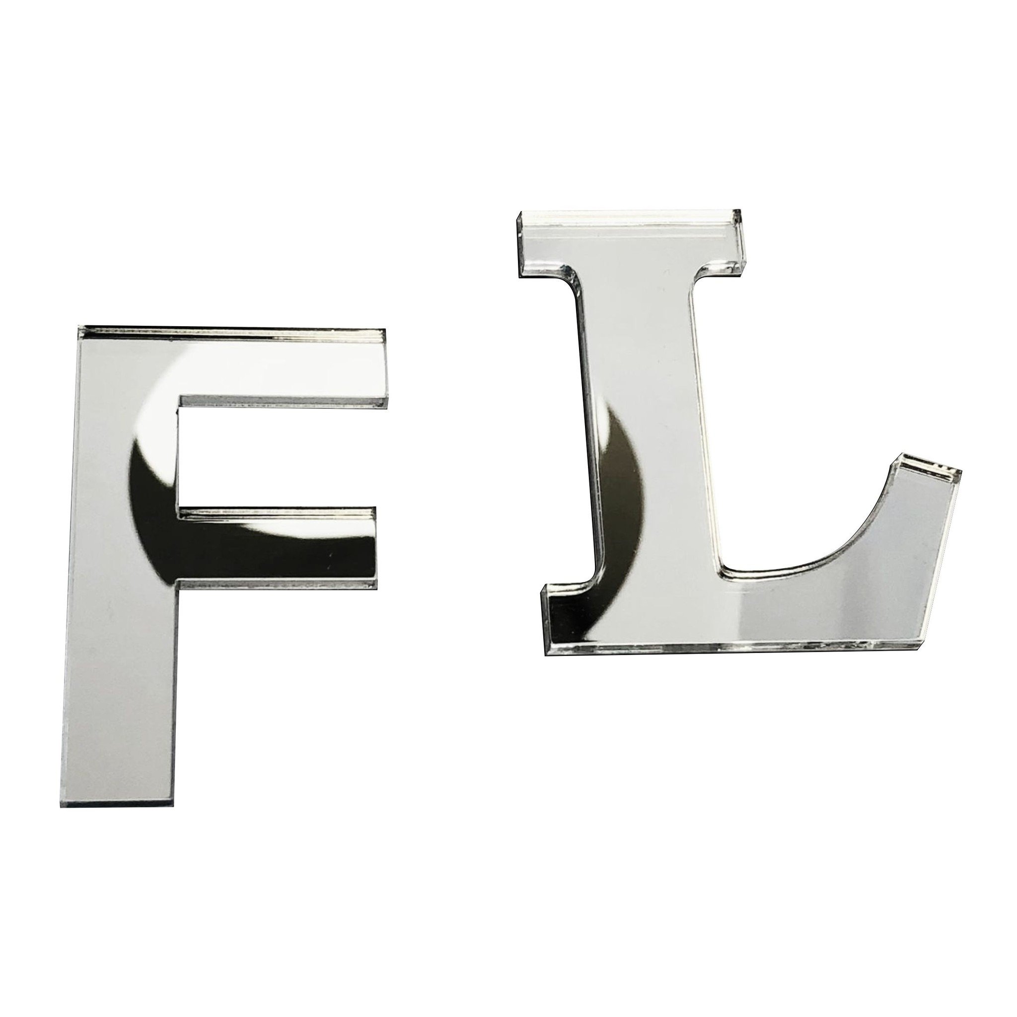 Spiegel Plexiglas 3D letters 3mm dik met tape | CombiCraft