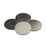 100 Staal vernikkelde VIP-munten Ø40x2,0mm,