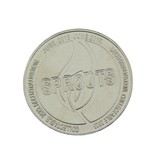 Staal vernikkelde Sprouts-munten Ø40x2,0mm - per 100 stuks
