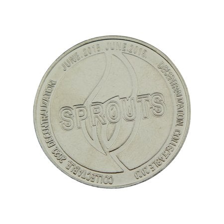 CombiCraft Staal vernikkelde Sprouts-munten Ø40x2,0mm - per 100 stuks