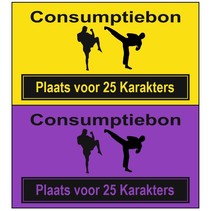 Consumptiebon Kickboxen met eigen tekst