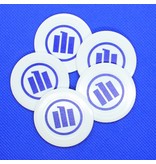 Plastic munten Casinomodel Ø40mm met een bedrukking per 100 stuks - handmatig bestellen