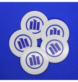 Plastic munten Casinomodel Ø40mm met een bedrukking per 100 stuks - handmatig bestellen