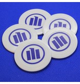 Plastic munten Casinomodel Ø40mm met een bedrukking per 100 stuks - handmatig bestellen
