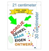 Aluminium CombiPaneel Bordje met jouw eigen ontwerp 21x30cm (ca. A4) - handmatig bestellen