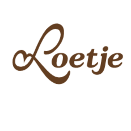 Tafelnummer Loetje, messing-look acrylaat 50x50mm  inclusief gravering  kleur zwart + tape