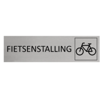 Aluminium Bordje Fietsenstalling