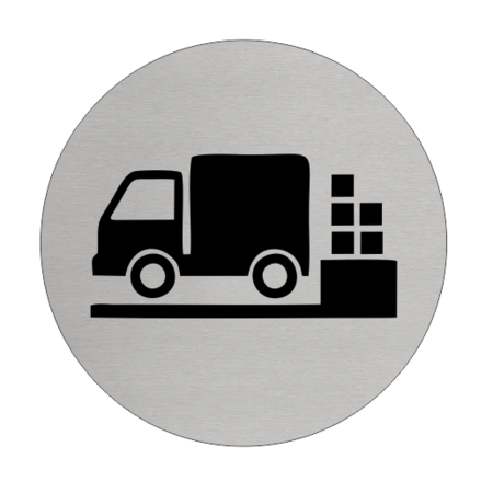 Aluminium Deurbordje Expeditie 75mm rond met tape