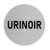 Aluminium deurbordje URINOIR