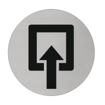 Ingang Aluminium pictogram bordje