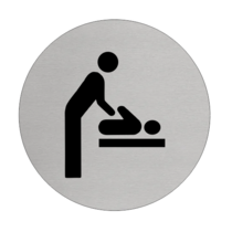 Baby verschonen  Aluminium pictogram deurbordje