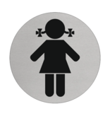 Dames of Meisjes toiletbordje Aluminium Ø75mm met tape