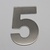 CombiCraft RVS 3D Nummer 5 zonder bevestiging