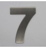 RVS / Edelstaal 3D Nummer of Huisnummer 7 zonder bevestiging