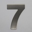 RVS / Edelstaal 3D Nummer of Huisnummer 7 zonder bevestiging